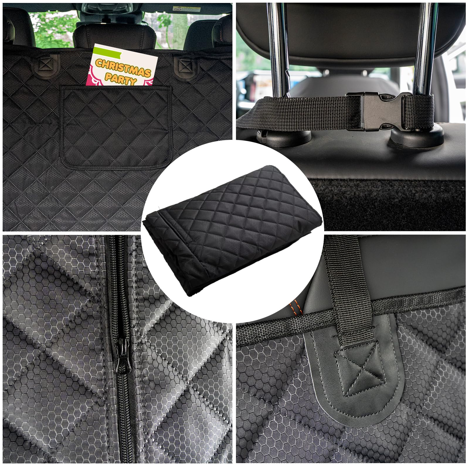 HNCPSY SUV cargo liner water-resistant fabric resists dirt.