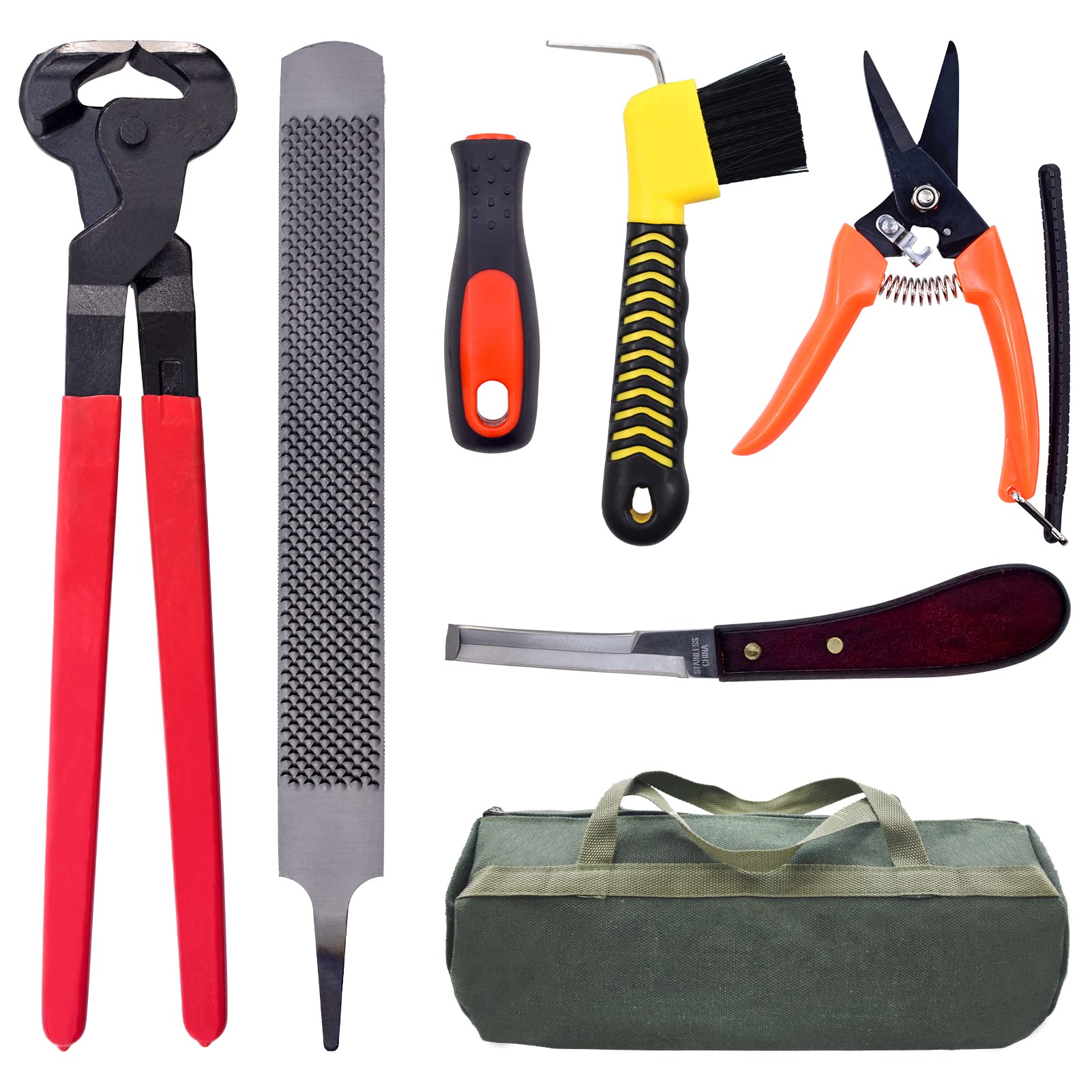 HNONPW 14-inch hoof nippers for clean hoof cuts in horses and livestock.