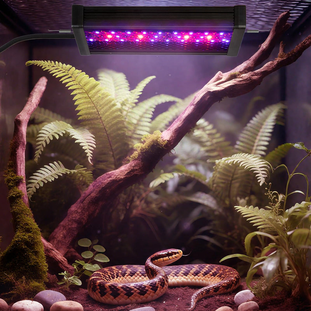 HNRLOY UVB Reptile Light Bar habitat-use supports various reptiles and setups.