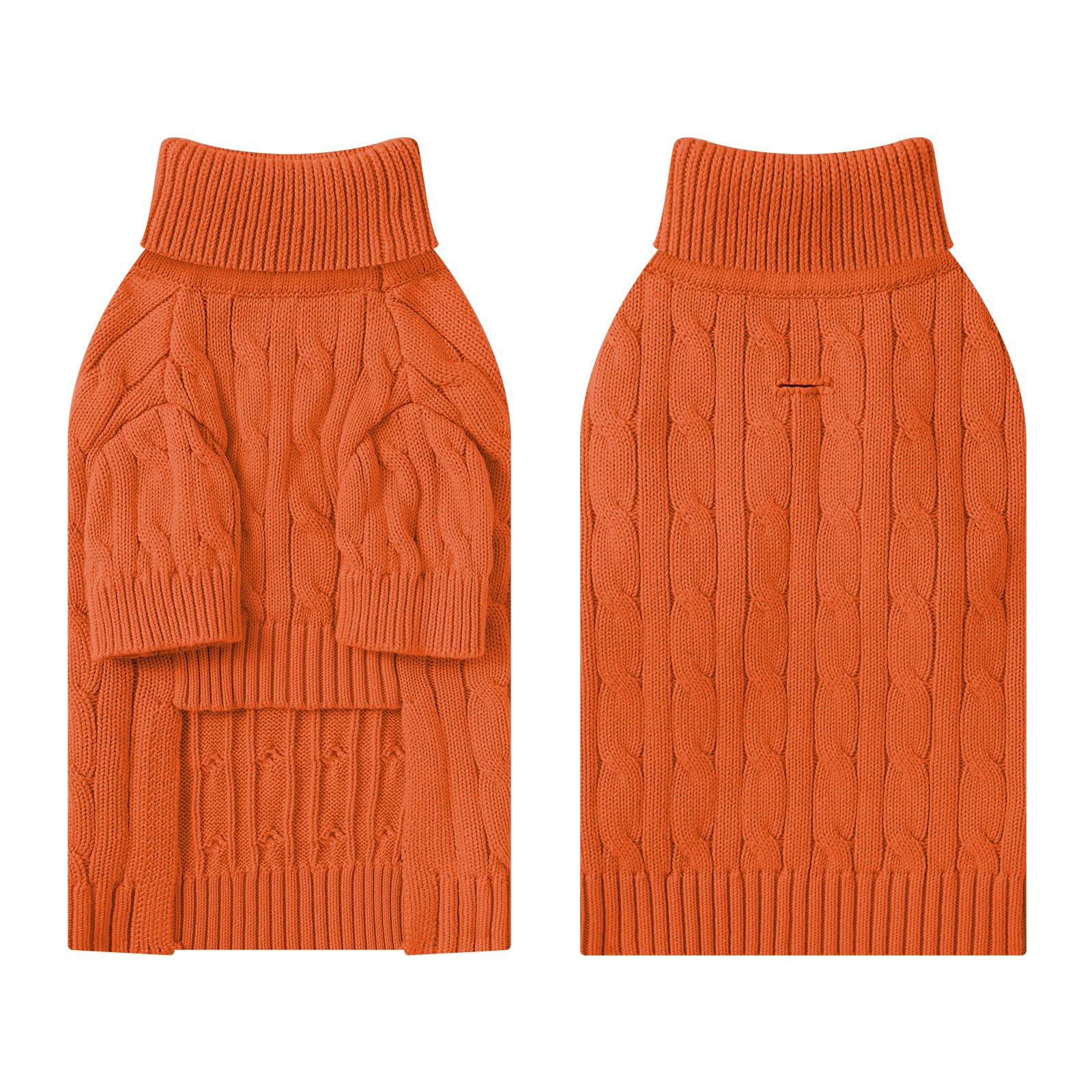 Hó Pêng-iú cable-knit sweater front view for everyday wear.