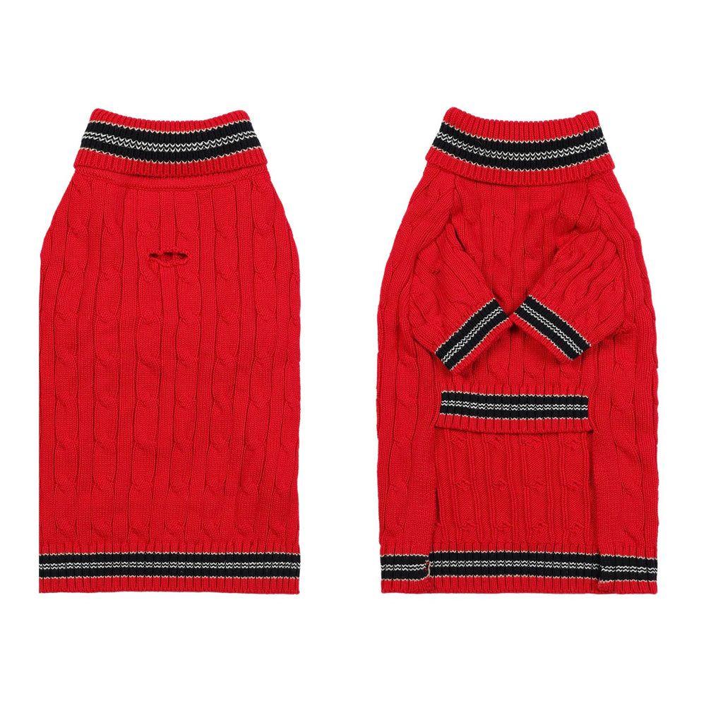 Hó Pêng-iú dog sweater color options red pink grey for varied styles.