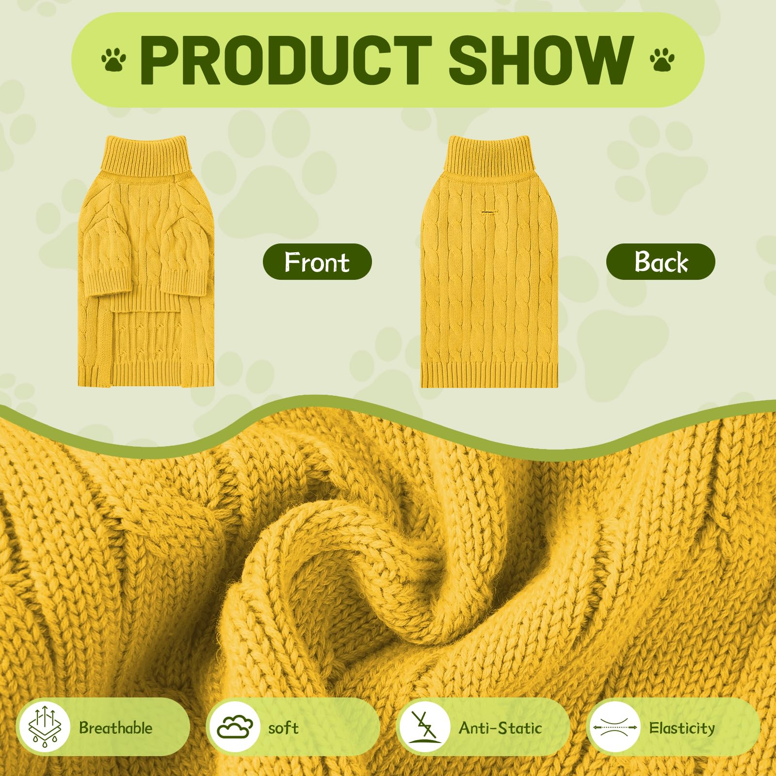 Ho Peng-iu dog wearing sweater demonstrates easy pullover design for quick dressing