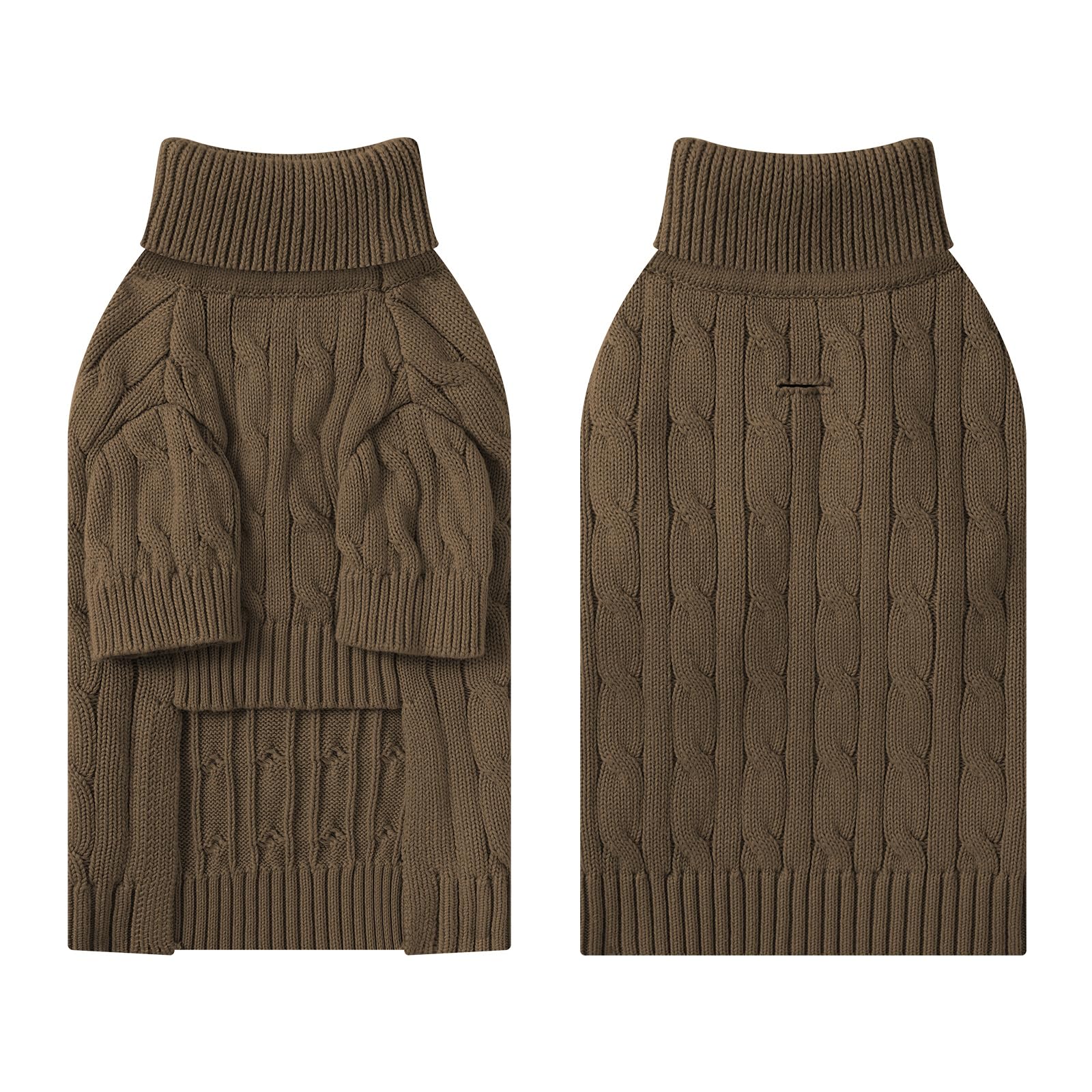 Hó Pêng-iú small dog thermal pullover side view highlights flexible knit