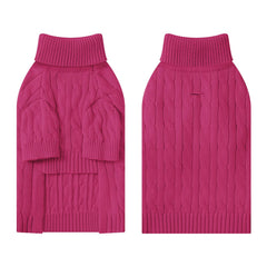 Hó Pêng-iú turtleneck cable-knit detail adds classic style