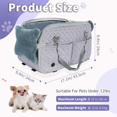 HOBBTREE dog car seat with breathable mesh highlights airflow and comfort on long drives