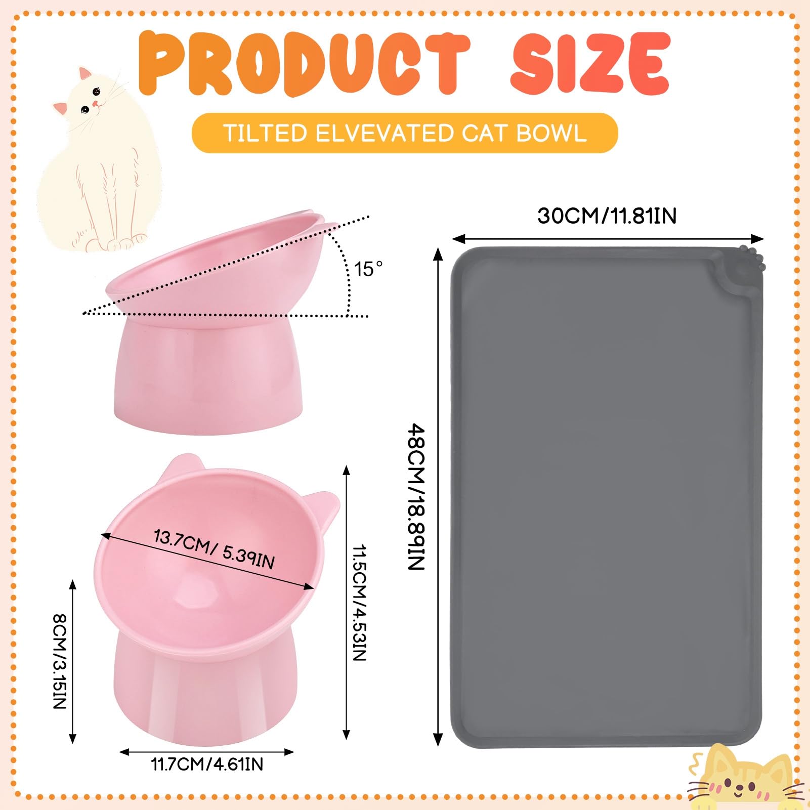 Hoemwarm 15 degree tilt design highlights natural head posture during meals.