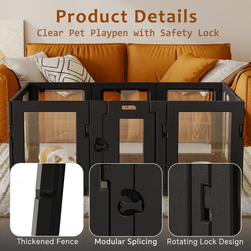 Hoencraft sturdy bottom connectors keep panels stable on various floor types.