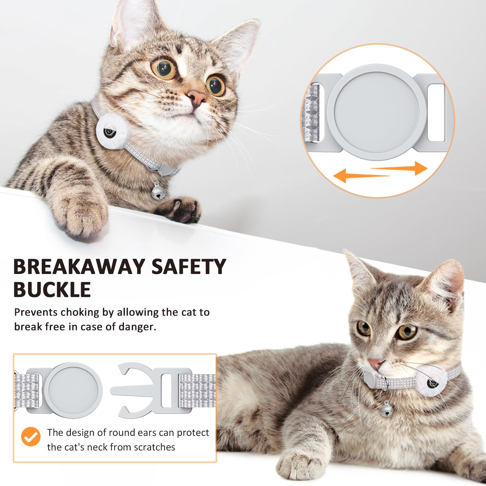 Hoeraonr Lightweight cat collar ensures daily comfortable wear
