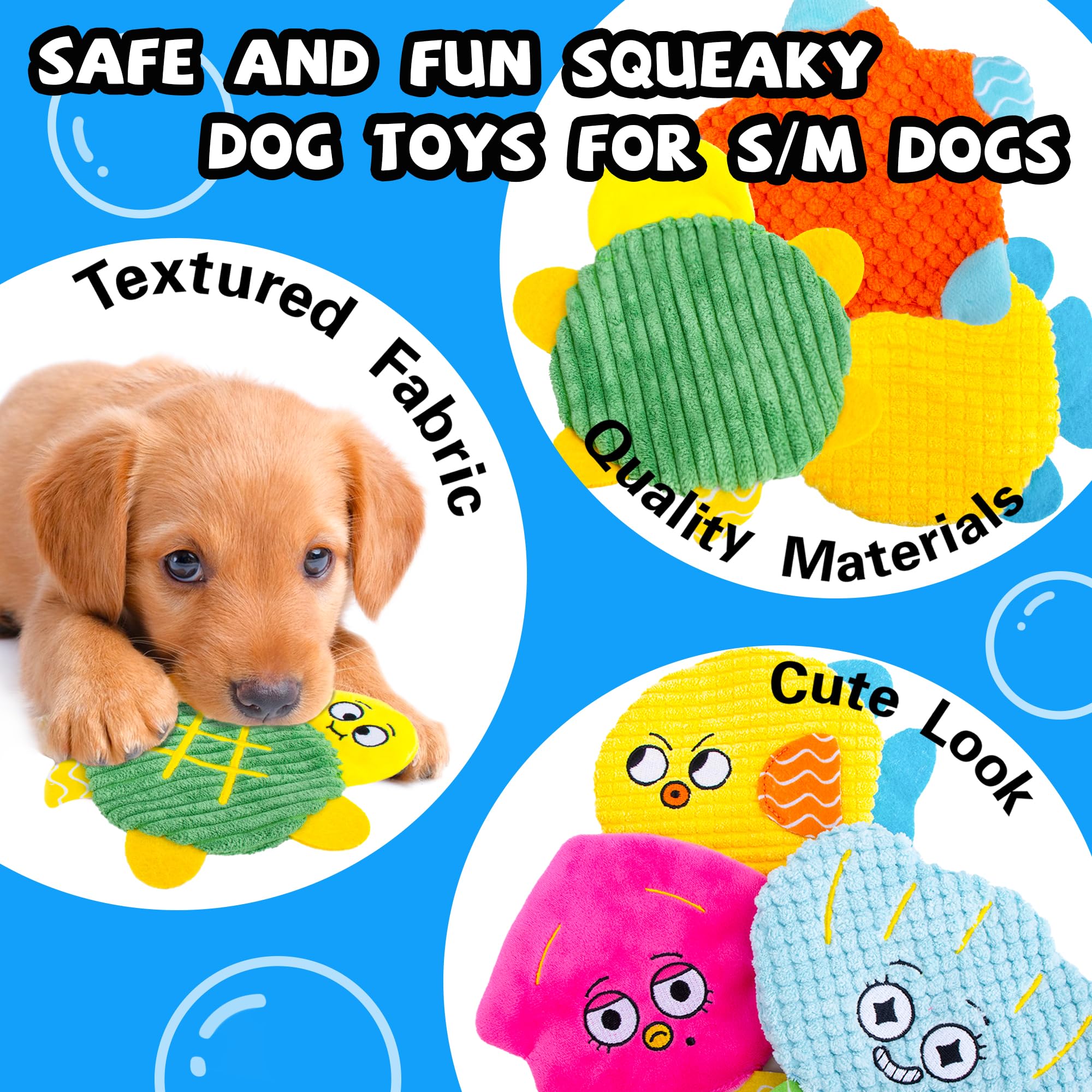 HOESDA durable dog toy set 10-pack designed for long-lasting play and teeth cleaning support