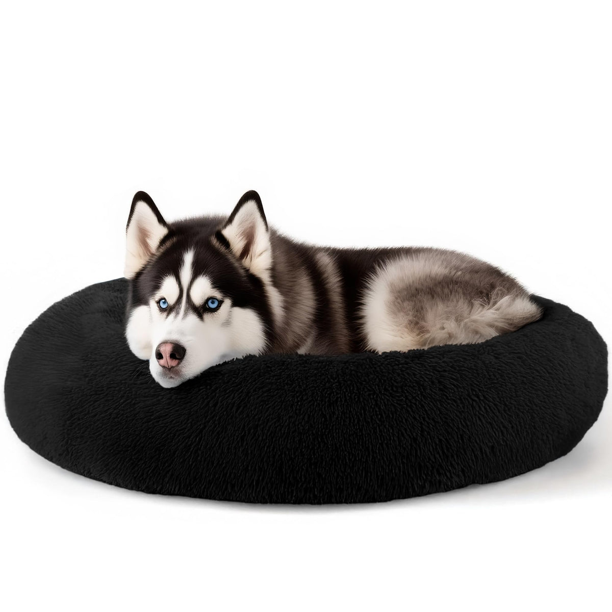 Hoewina extra large dog bed top view demonstrates space for big dogs and cozy comfort.