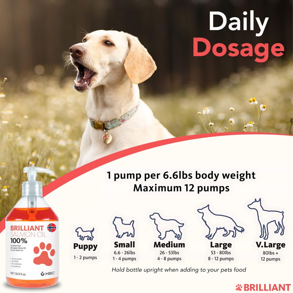 Hofseth BioCare salmon oil for dogs measuring cap ensures precise dosing.