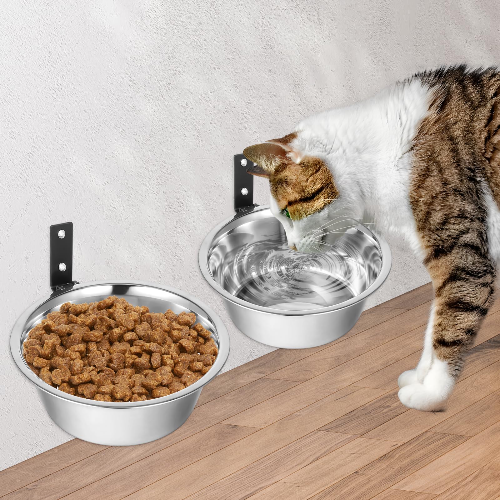 HOFURME adjustable-height dog bowl allows height tuning for growing pets.