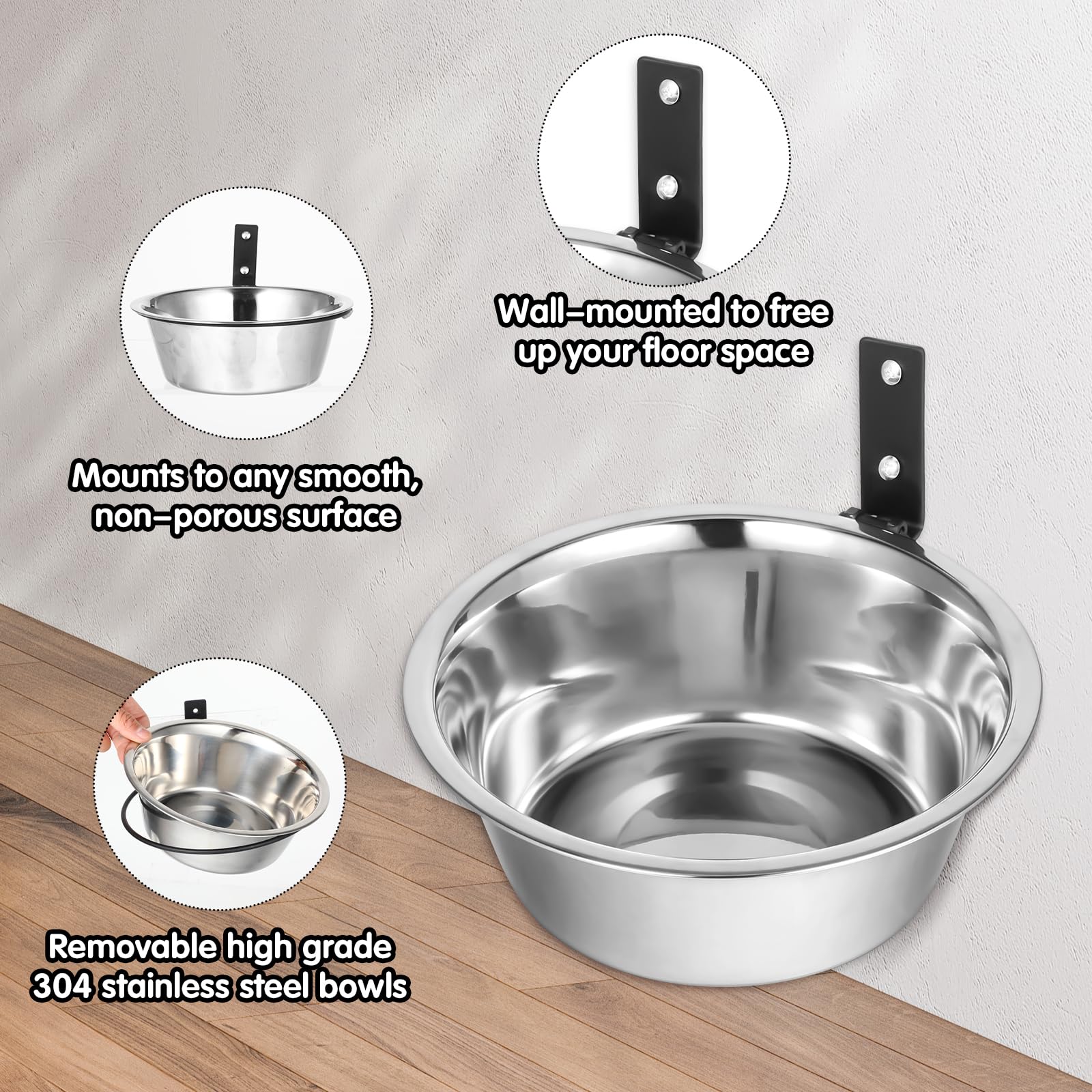 HOFURME easy-clean dishwasher-safe dog bowl for quick maintenance.