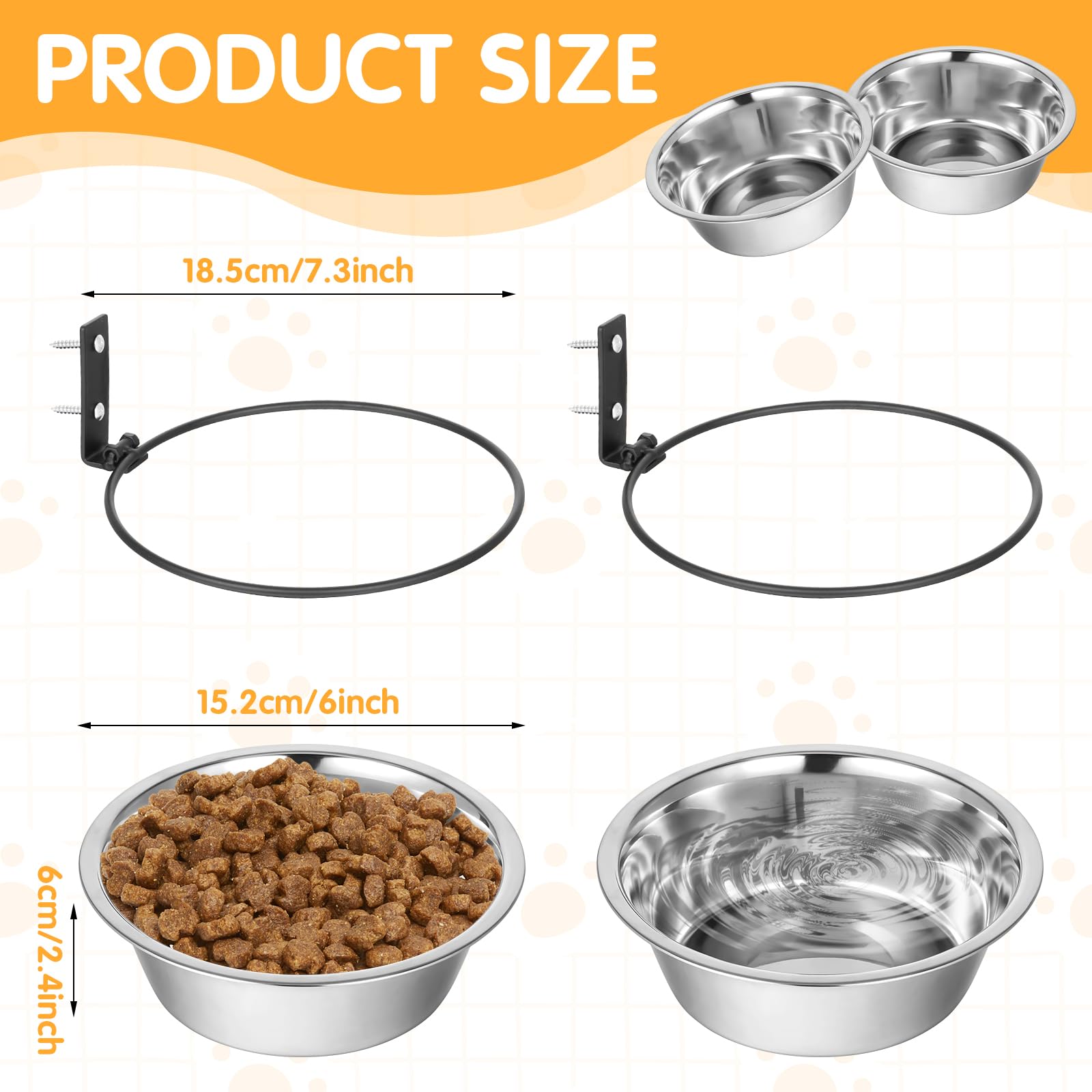 HOFURME foldable elevated pet bowl stand saves space and reduces spills.