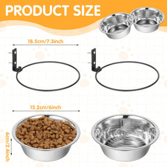 HOFURME foldable elevated pet bowl stand saves space and reduces spills.