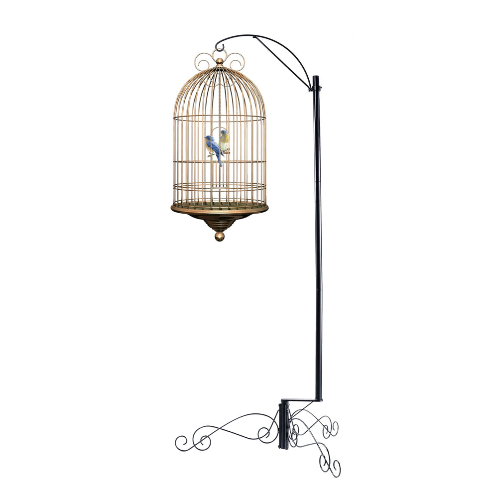 HOHIYA shepherd hook highlights robust iron construction for durable garden accents.