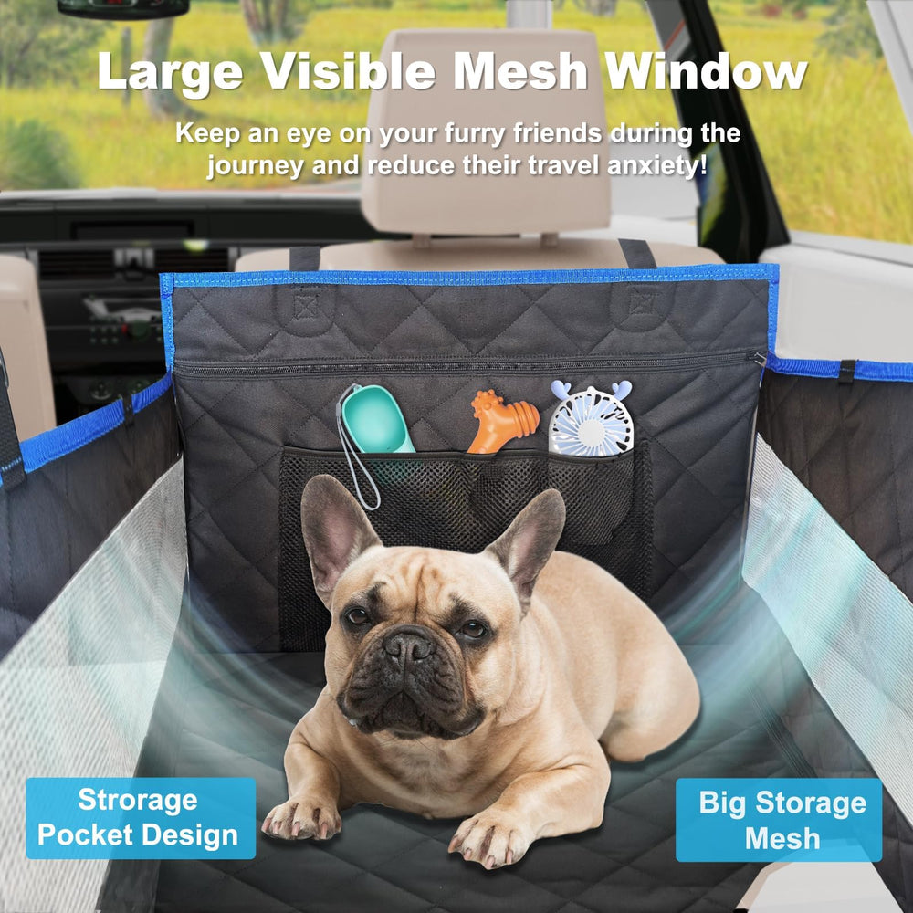 H HOH-Tech back seat extender installation-step image highlights easy setup.