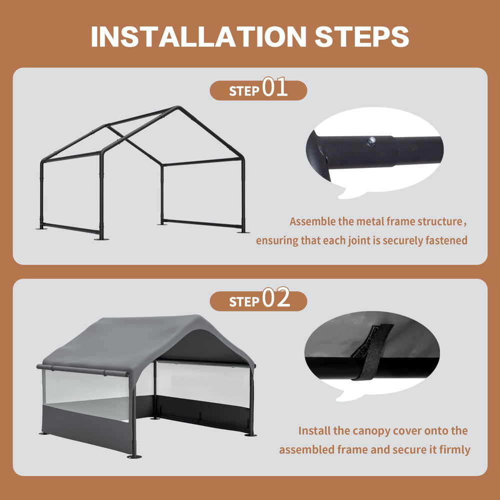 Hohuqeri shade shelter easy-assembly kit enables quick setup in minutes