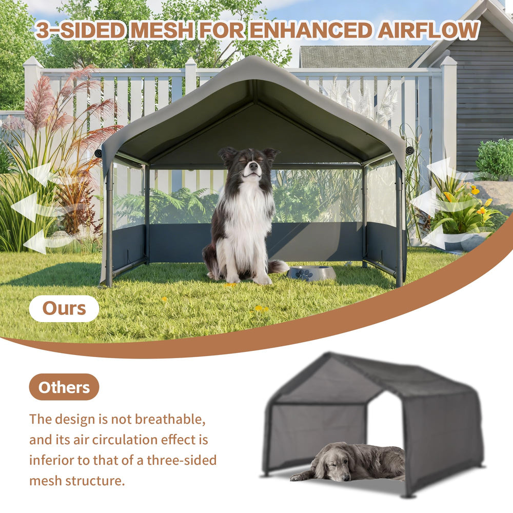Hohuqeri extra large dog shade shelter spacious interior supports large dogs comfortably