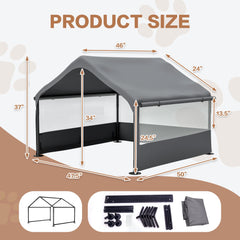 Hohuqeri dog shade shelter waterproof cover blocks UV and rain for dry pets