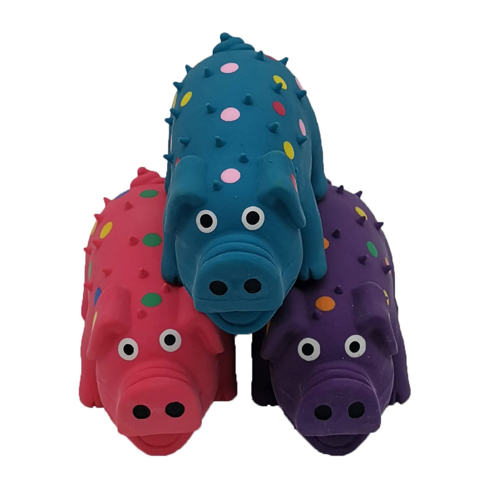 Hoiasem goblet pig toy close-up with hand-painted eyes boosting curiosity during indoor fetch