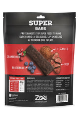 Hoiyen Zoe Super Bars beef-recipe nutrition panel highlights wholesome ingredients and protein