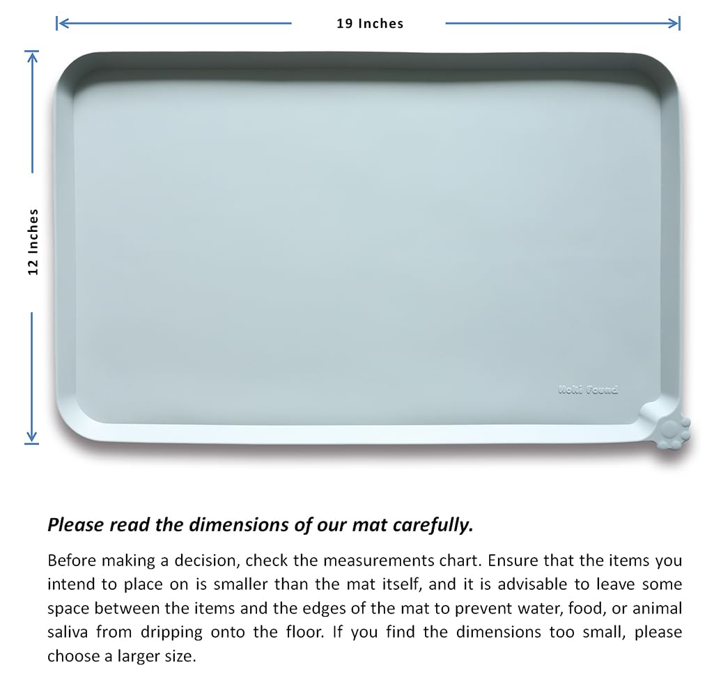 Hoki Found dishwasher-safe pet mat is easy to clean