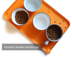 Hoki Found L silicone feeding mat travels easily thanks to flexible soft material