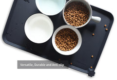 Hoki Found L silicone non-slip bowl mat dishwasher-safe for quick cleaning.