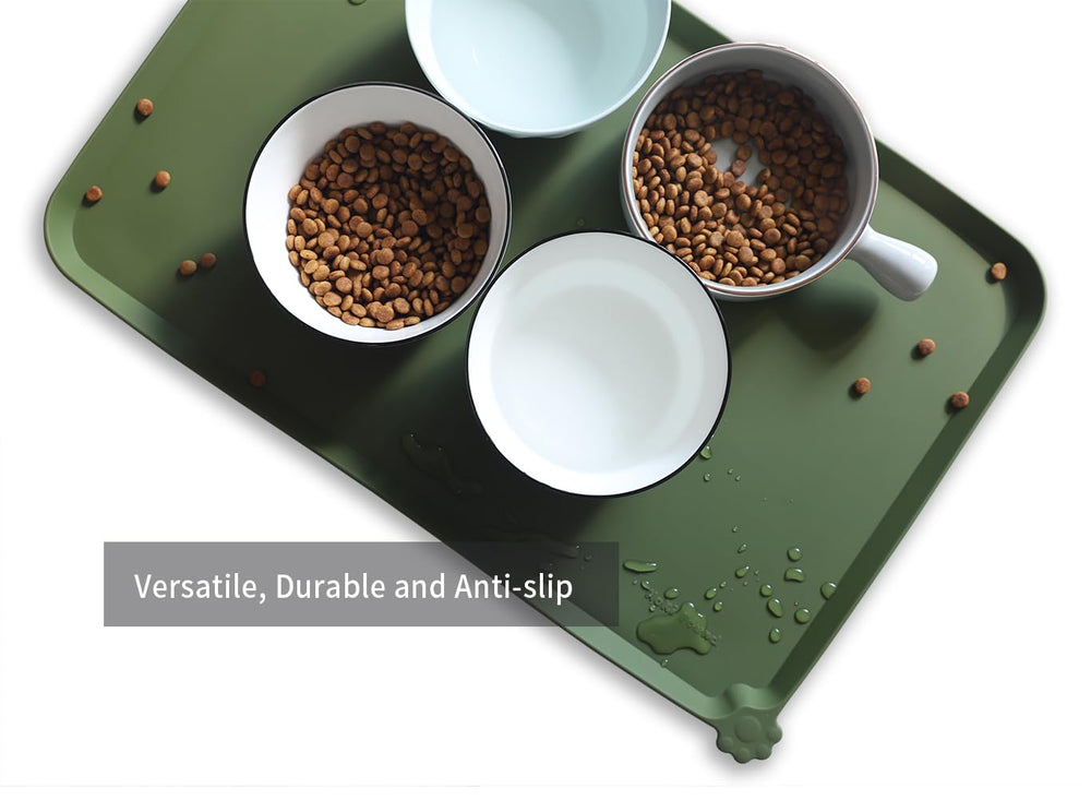 Hoki Found L silicone non-slip mats packed for travel and easy cleaning.