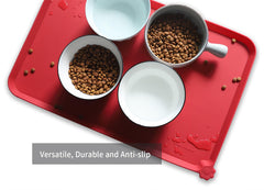 Hoki Found L silicone pet food mat dishwasher safe and travel ready