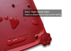 Hoki Found L silicone pet food mat waterproof tray for easy cleanup after meals