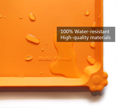 Hoki Found L silicone placemat for pets with waterproof surface keeps cleanup easy