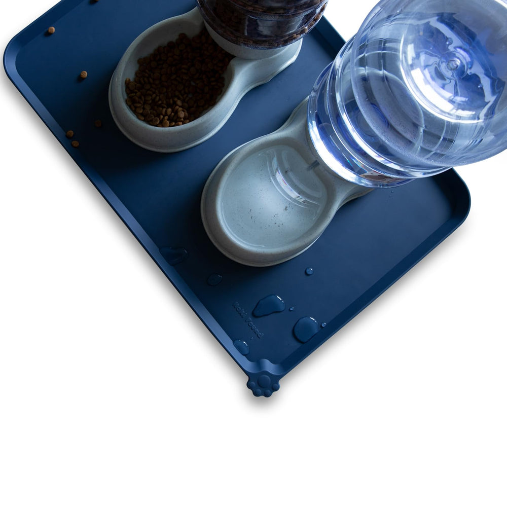 Hoki Found Indigo Ink travel-friendly mat folds for on-the-go meals