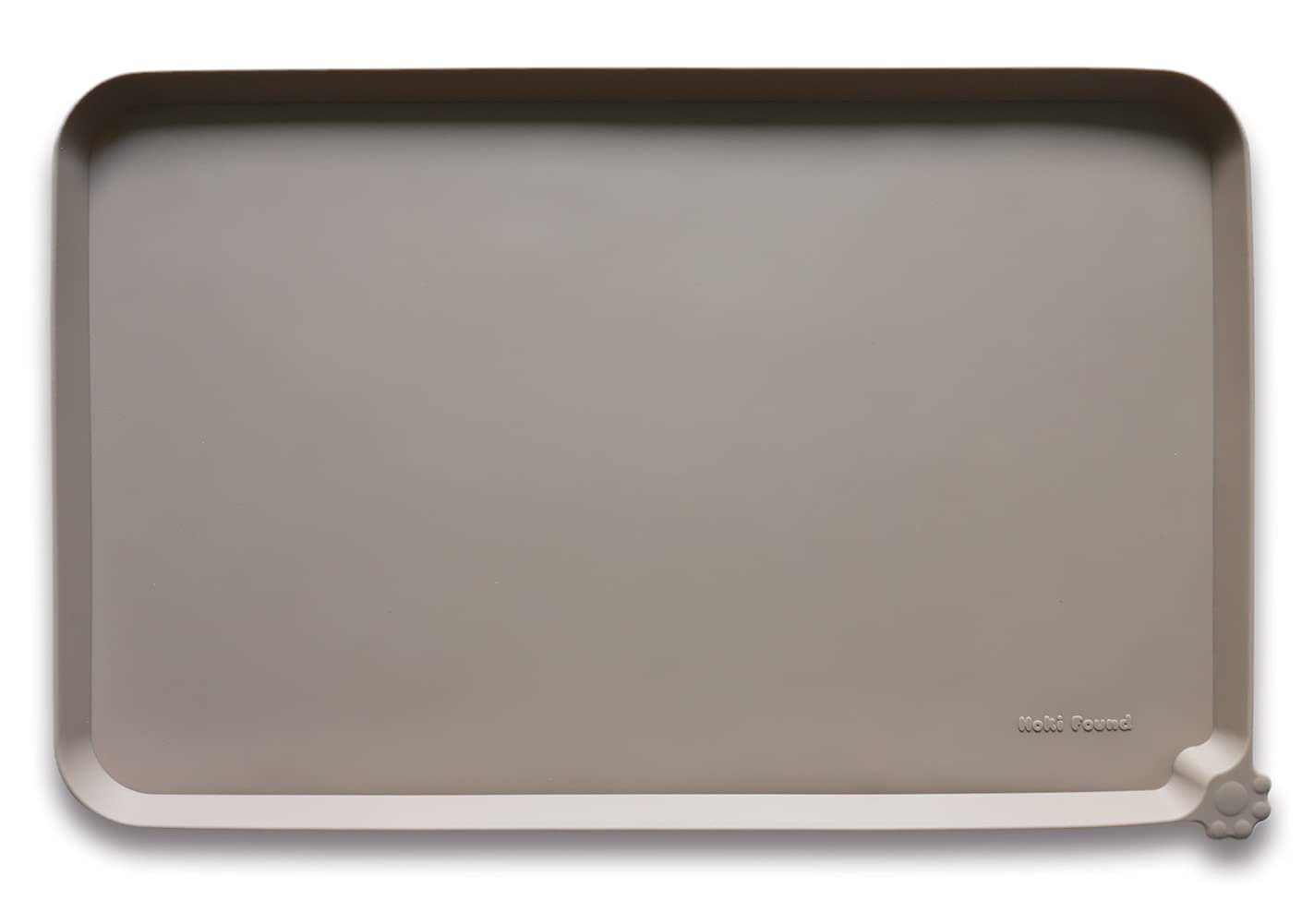 Hoki Found large silicone pet food mat non-slip keeps bowls steady during meals.
