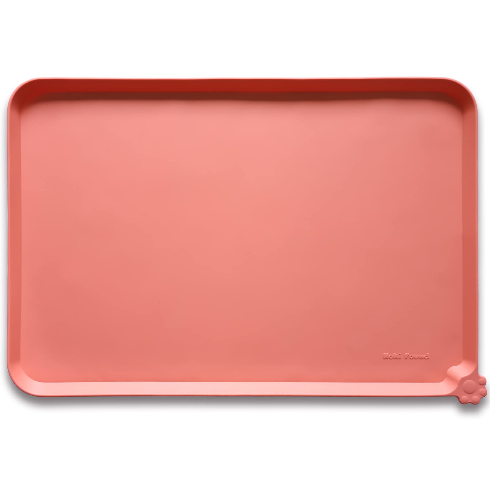 Hoki Found large silicone pet feeding mat with non-slip surface for mess-free meals