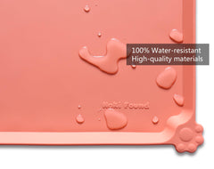 Hoki Found 19x12 inch mat cleans easily and dries quickly after meals