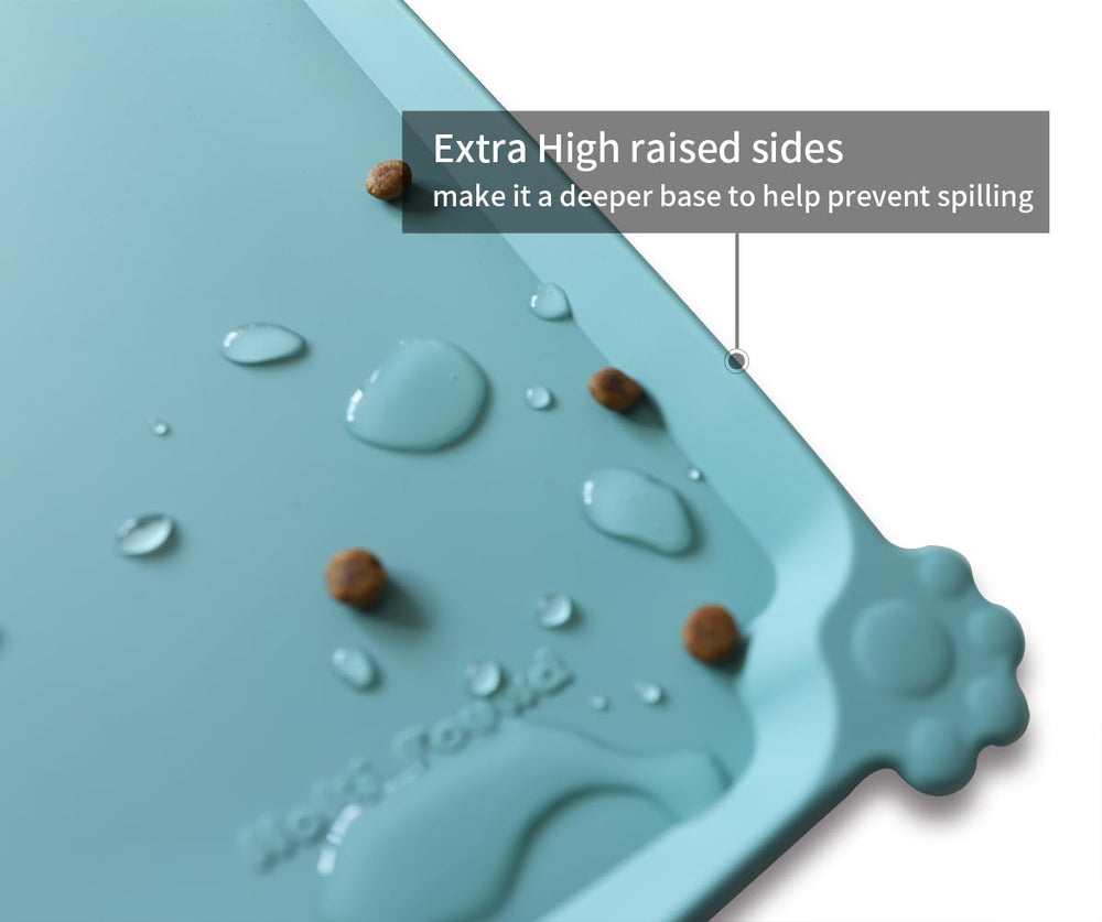 Hoki Found silicone non-slip mat dining scene demonstrates stable bowls on slick surfaces