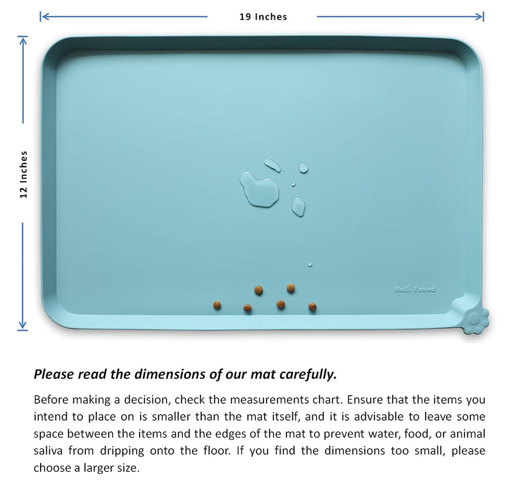 Hoki Found compact travel mat image suggests portable, non-slip feeding on trips