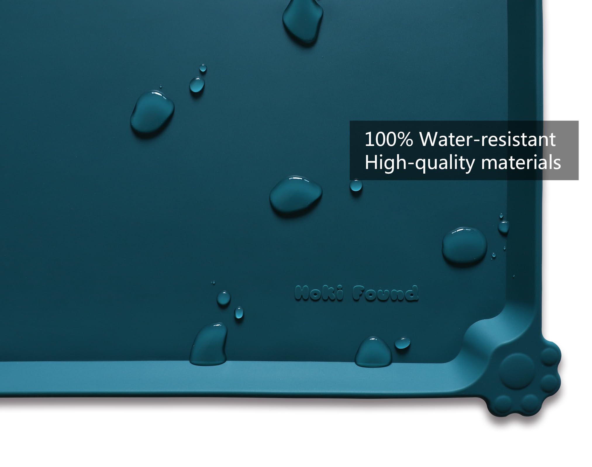 Hoki Found silicone mat anti-slip texture keeps bowls steady during meals.