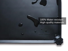 Hoki Found silicone mat features a raised edge to prevent spills.