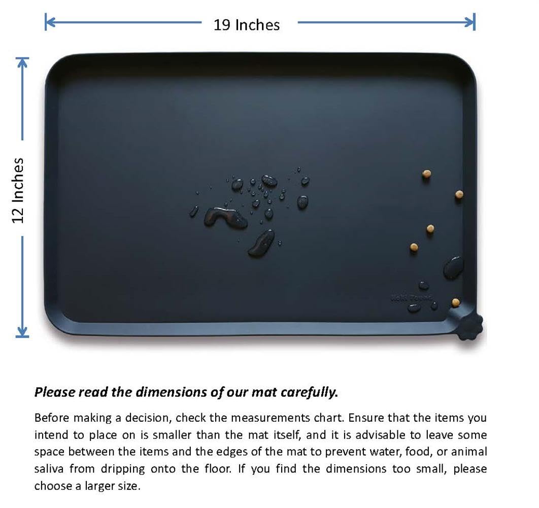 Hoki Found silicone pet food mats tray dishwasher-safe and quick-dry after meals