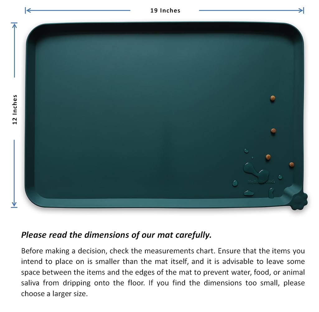 Hoki Found silicone mat waterproof tray protects floors during messy drink refills.
