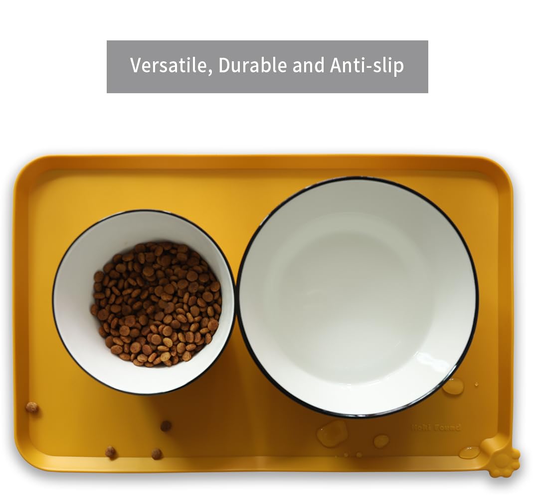 Hoki Found silicone pet food mats tray non slip surface during pet meal