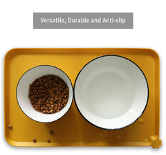 Hoki Found silicone pet food mats tray non slip surface during pet meal