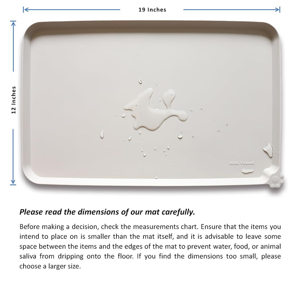 Hoki Found dishwasher-safe cream mat dries quickly after washing