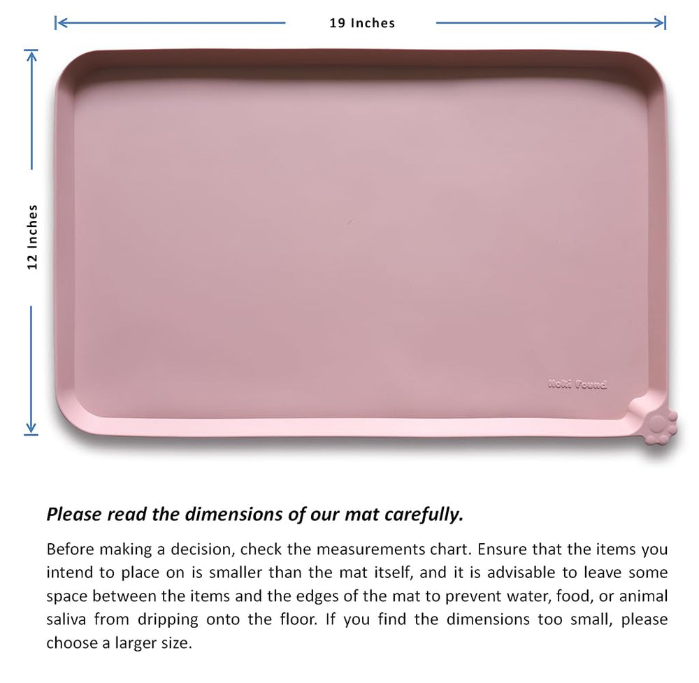 Hoki Found travel ready pet tray is easy to clean on trips
