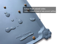Hoki Found waterproof pet feeding mat for dogs and cats prevents spills
