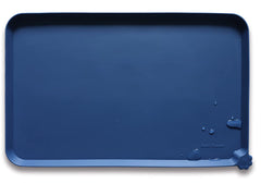 Hoki Found X-Large indigo silicone pet mat non-slip spill protection