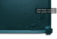 Hoki Found XX-Large silicone non-slip pet bowl mat spill-prevention features raised lip for cleaner floors.